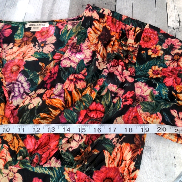 Billabong Sunflower Floral Dress Size Medium - Picture 8 of 11